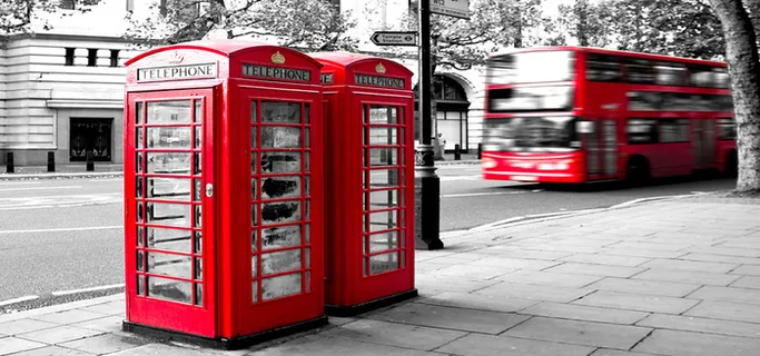欧美路边公共电话亭背景高清