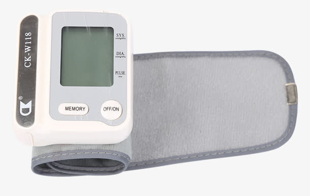 白色手腕医用仪器血压仪免抠