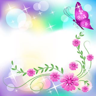 梦幻光斑蝴蝶背景