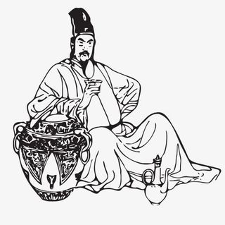 古代商朝黑白剪裁素材免抠