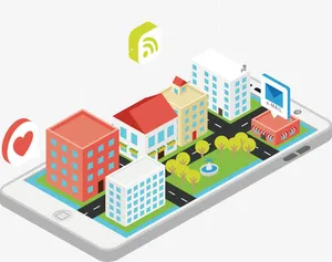 城市互联网模型免抠