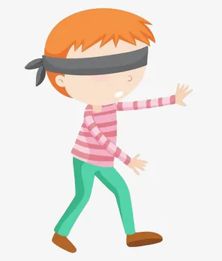 捉迷藏的男孩免抠