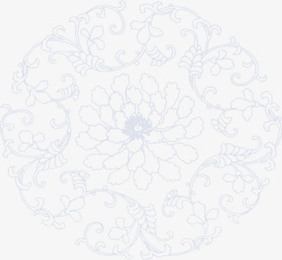 高清节日海报印花花朵设计免抠