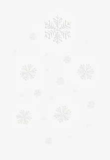 冬季手绘白色雪花装饰免抠