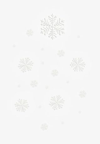 冬季手绘白色雪花装饰免抠