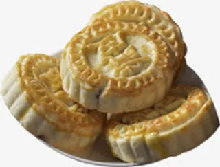 小型圆形月饼节日免抠