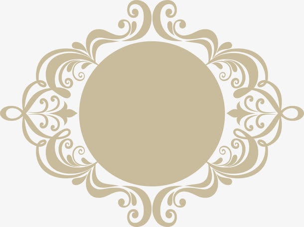 欧风边框木质免抠