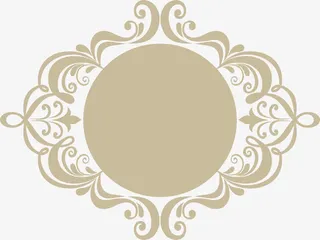 欧风边框木质免抠