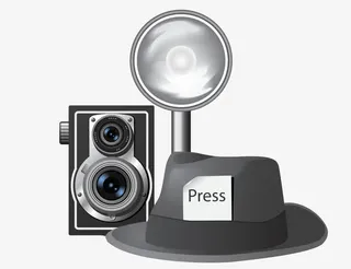 老式卡通照相机免抠