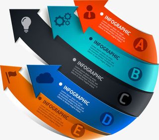 商务信息图表示意图免抠