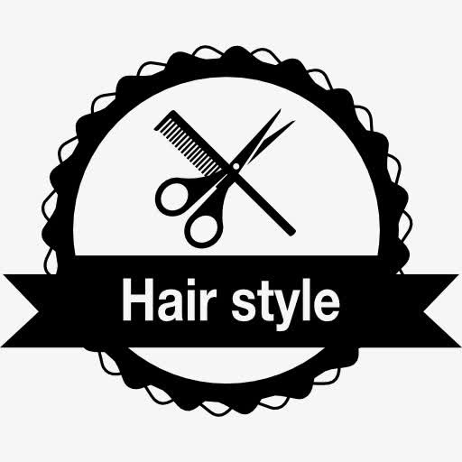 商务沙龙发型徽章图标免抠