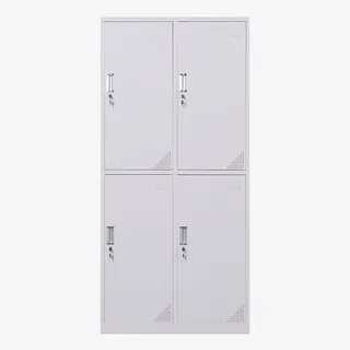 四门钢制铁皮柜摄影免抠