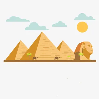 扁平化金字塔免抠