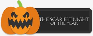 万圣节黑色南瓜标签免抠