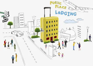 创意行李箱免抠