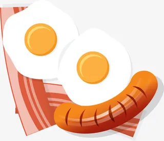 卡通黄色热狗免抠