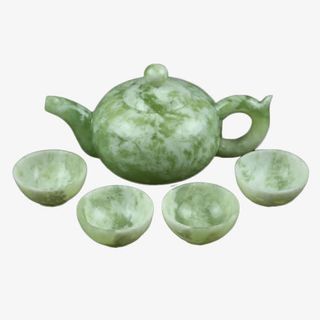 精品岫玉茶具免抠