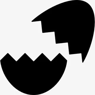 破碎的鸡蛋图标免抠