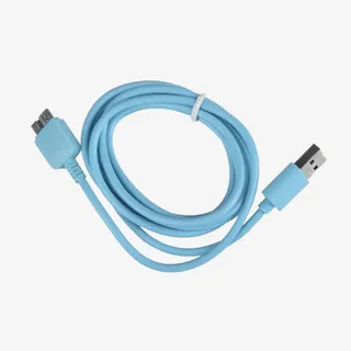 数码配件蓝色链接线免抠