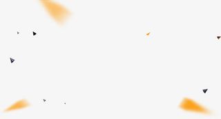 黄色简约碎片礼花漂浮素材免抠