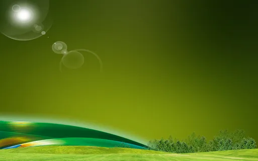 唯美绿色春天草坪光晕海报背景模板高清