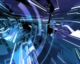 3D方块科技背景