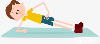 侧平板支撑免抠