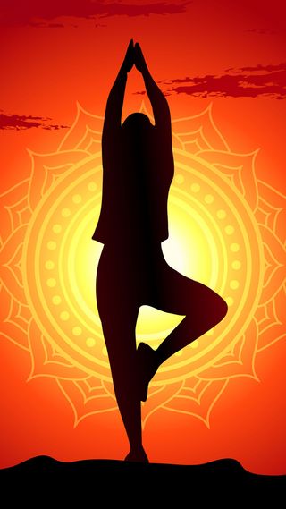 瑜伽H5背景高清