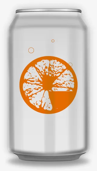 白色的易拉罐免抠