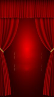 红色帷幕舞台H5背景素材高清