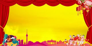 福鸡拜年2017新年促销海报背景素材高清