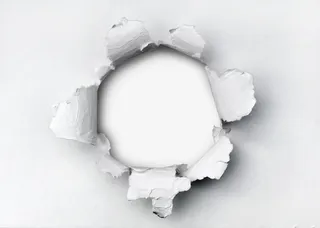 素材 创意元素 PNG  破洞 白纸免抠