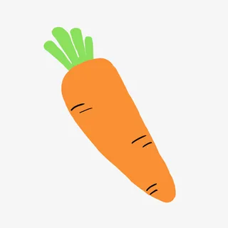 果水果果子蔬菜胡萝卜免抠