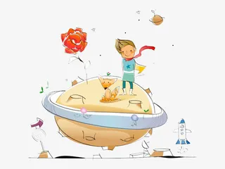 小王子插图免抠
