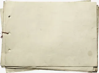 一摞复古纸张免抠