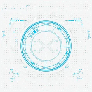 科技光圈背景装饰免抠