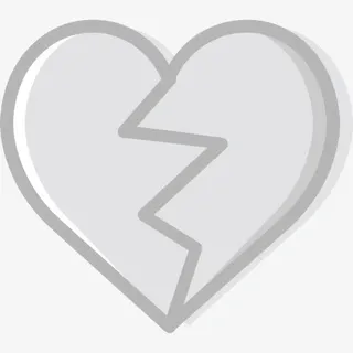 破碎的心图标免抠