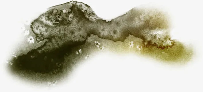 艺术水墨山水画美景免抠