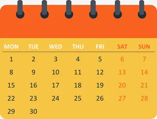 创意卡通日历免抠