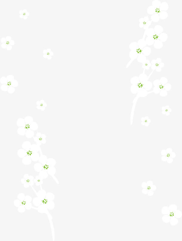 浅色小清新花卉图片素材免抠