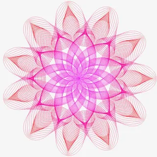 粉色花纹装饰免抠