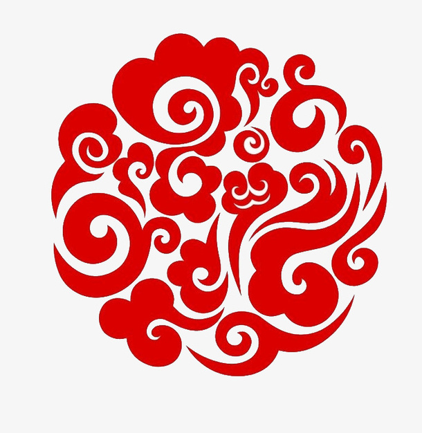 圆形祥云图片免抠