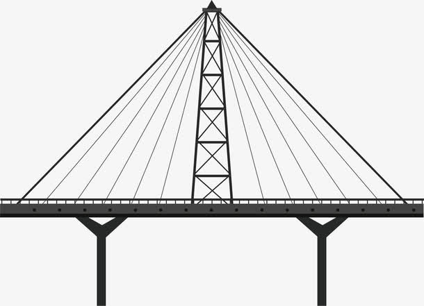 城市大桥建筑免抠