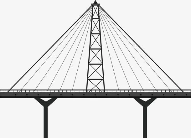 城市大桥建筑免抠
