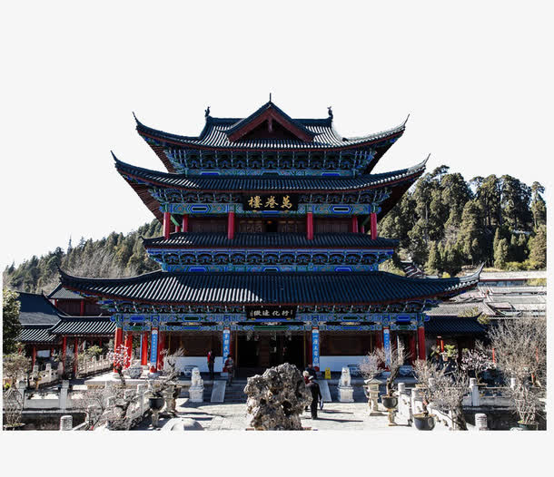 云南大理古镇免抠