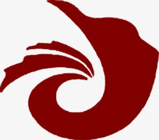 红色花纹招聘海报免抠