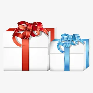 红色礼盒免抠