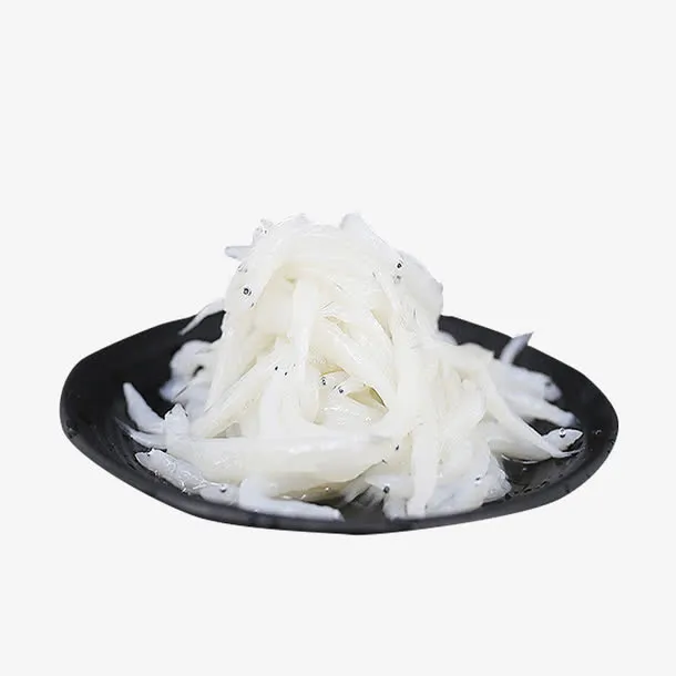 实物小银鱼侧视图免抠