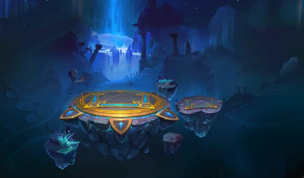 游戏场景蓝色光效合成效果免抠背景卡通/手绘元素