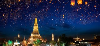 泰国孔明灯背景图高清